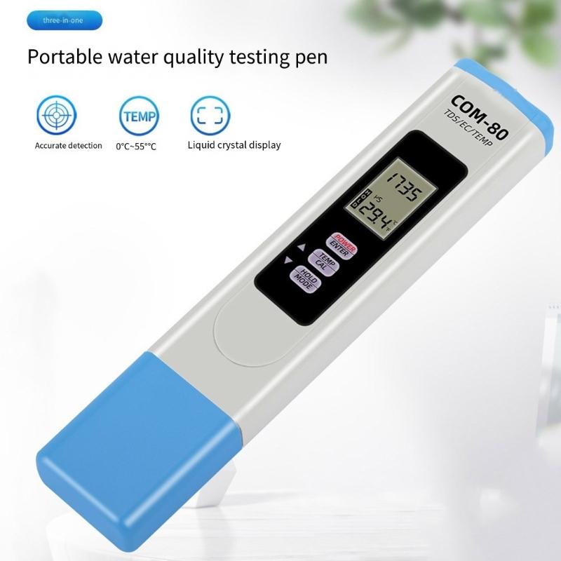 Waterproof Digital Salinity Tester Convenient Salinity and Temperature Tester for Accurate Water Quality Analysis