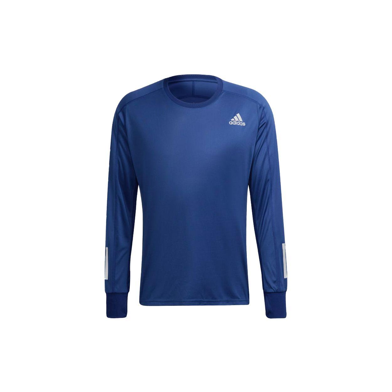 

Adidas Training Quick-Dry Long Sleeve T-Shirt Men Tops Blue H34501 M
