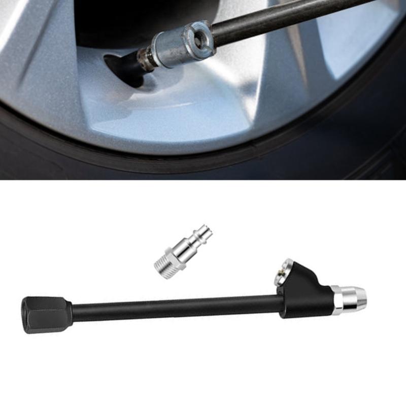Double Head Air Chuck Tires Chucks Tire Inflator Rod 1/4inch for for Car Truck Bus Tractors