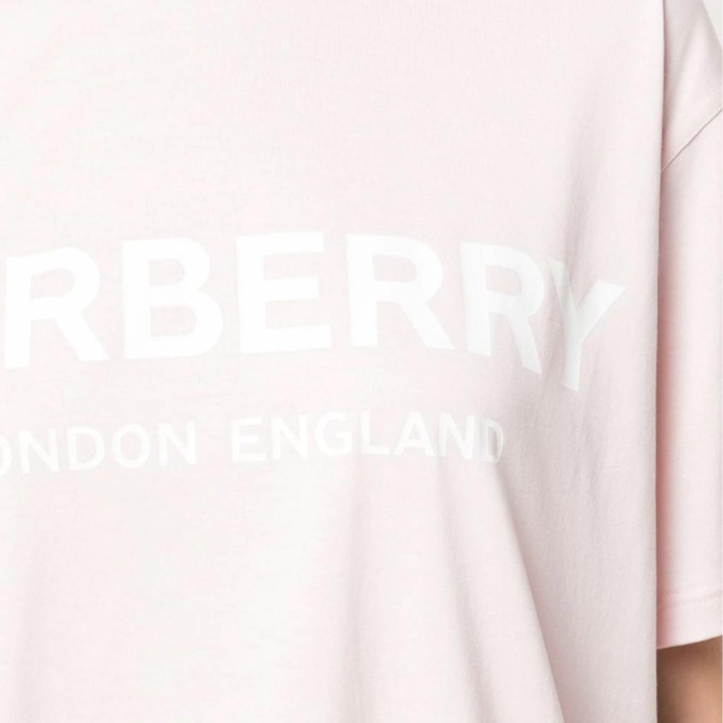 Burberry T Shirts Women's Pink Crew Neck Moderate 80102241