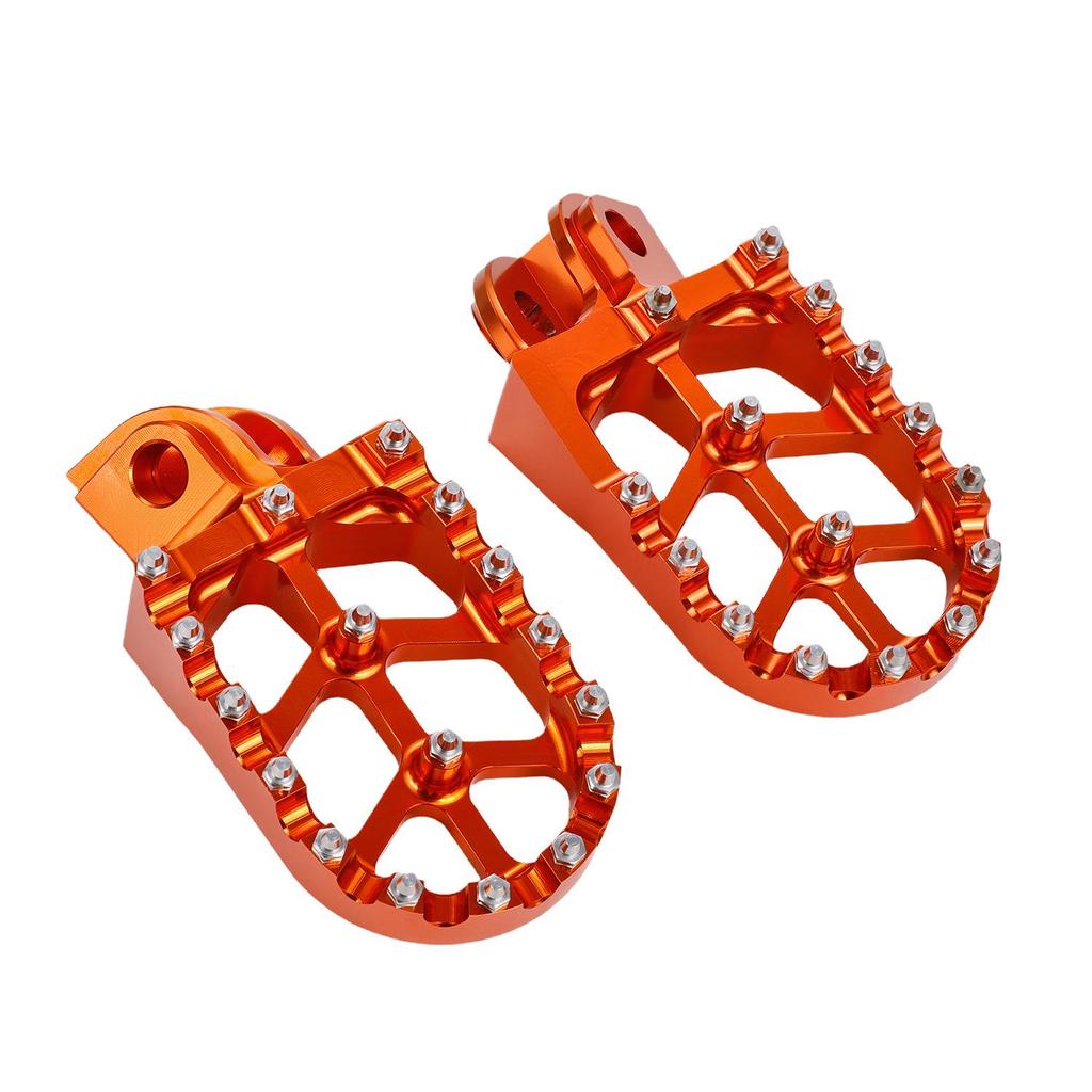 Orange Aluminum Alloy Footpegs for 450SX-F EXC XC-G 2003-2015 Motorcycle Accessories