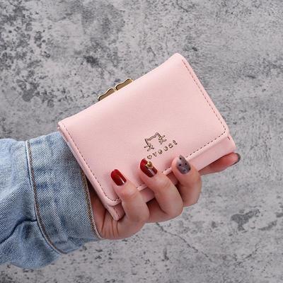 2020 Women's Short Wallet - Simple Fashion, Student-Style, Japanese & Korean PU Coin Purse