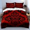 Floral black damask pattern. Bedding sets Duvet cover sets Duvet covers Pillowcases(1 * Duvet Cover 2 * Pillowcases, without duvet insert)