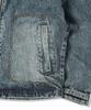 Travel Skeleton Denim Zip-Up Jacket Indigo Blue
