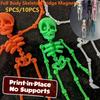 5/10PCS Mini Magnetic Skeleton Fridge Magnets with Movable Joints Skull Fridge Magnets for Refrigerator Locker Whiteboard Office