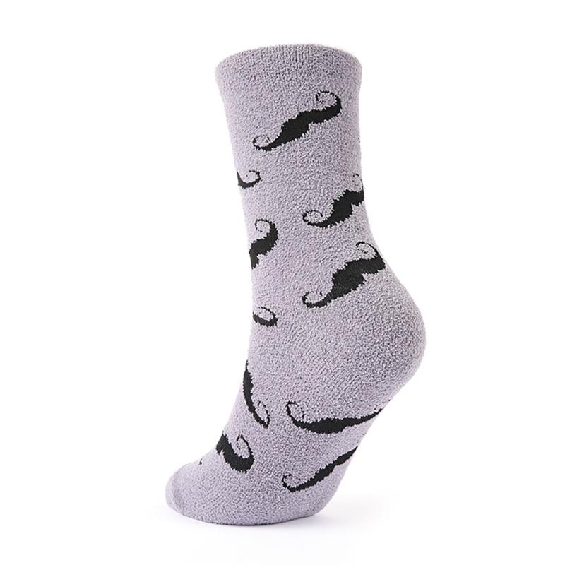 Beard/Beer Crew Socks Funny Novelty Ankle Socks Warm Booties Socks Casual Middle Tube Socks Calf Socks for Women Men