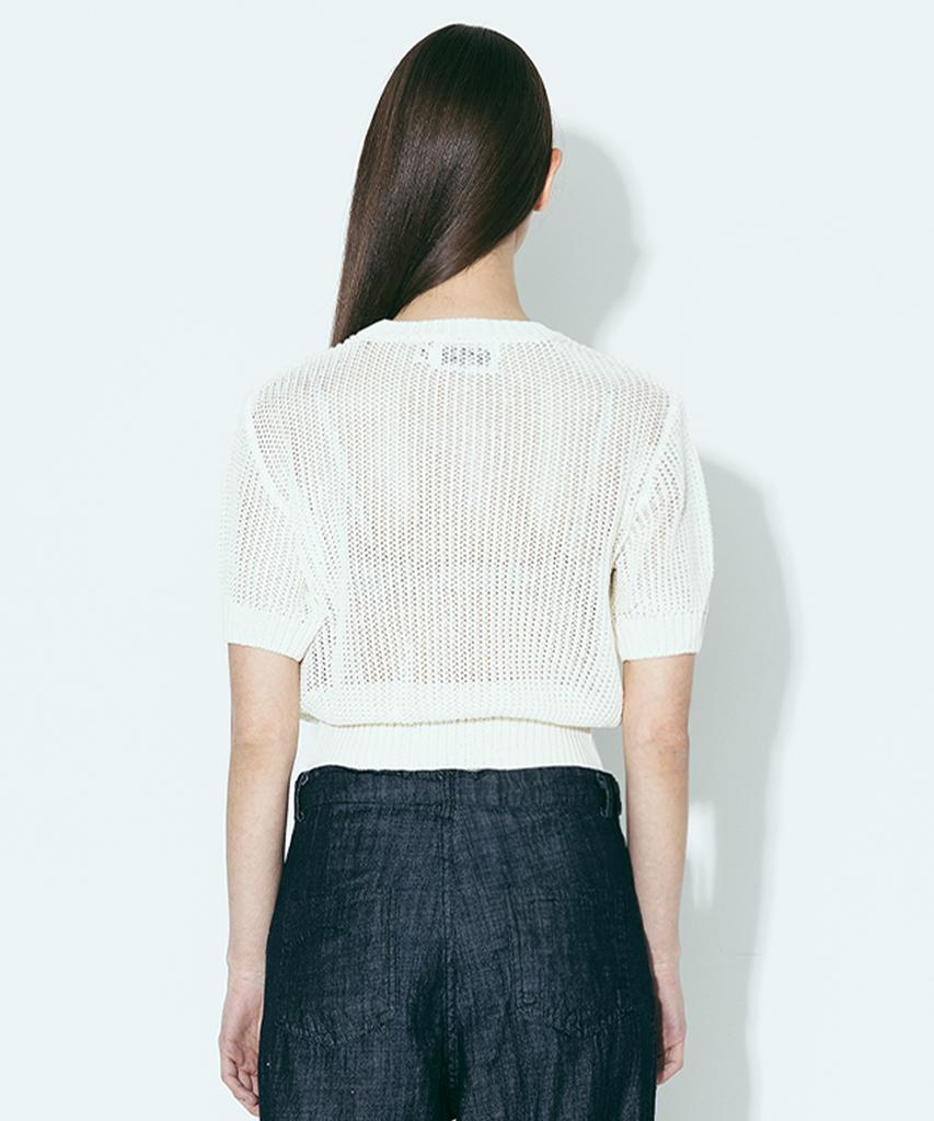 AGENT PEEK Agp Knit Round T-Shirt (W) Cream