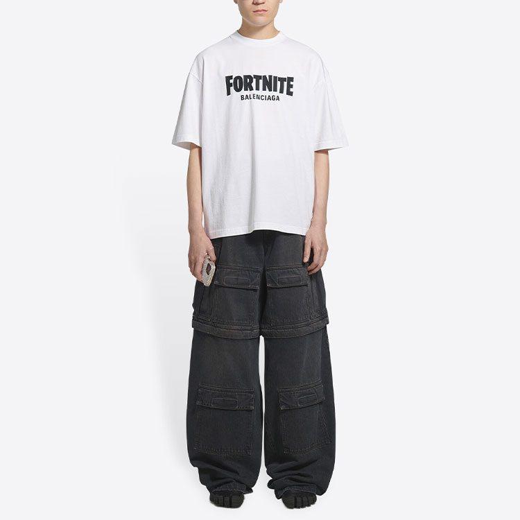 Balenciaga X FORTNITE T Shirt Men's White 612966TLVO39040