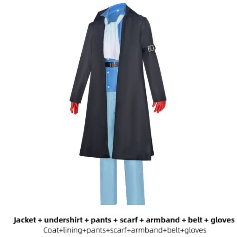 Sabo Cosplay Tērps ar Spandeksa Audumu