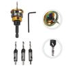 Tapered Guide Drills 4-Piece Drill Bit Set DIY Home Repairs Efficient Chip Evacuation Exceptional Hardness 120g
