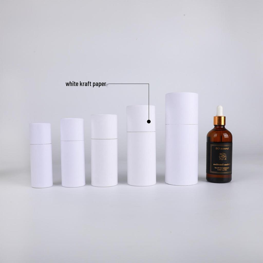 Tropfflasche mit Spot-Applikator Ätherisches Öl Kraftpapierhülse Verpackung mit individuellem Logo