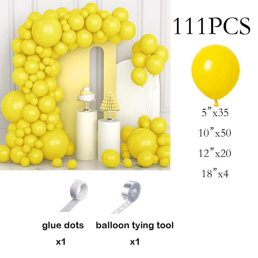 

Sunflower Theme Balloons Set Yellow Balloon Garland Arch Kit Birthday Party Baby Shower Wedding Anniversary Gender Reveal Decor AS Picture