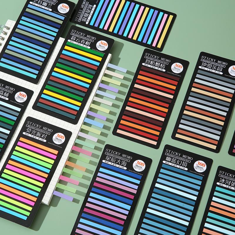 Translucent PET Color-Coded Index Tabs & Fluorescent Sticky Notes