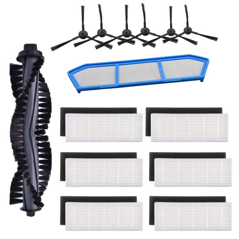 Accessories Kit For Ilife A4 A4S A40 Vacuum Cleaner Parts HEPA Filter Primary Filter Side Brush Roll Brush Cover Mop Pad Cloth