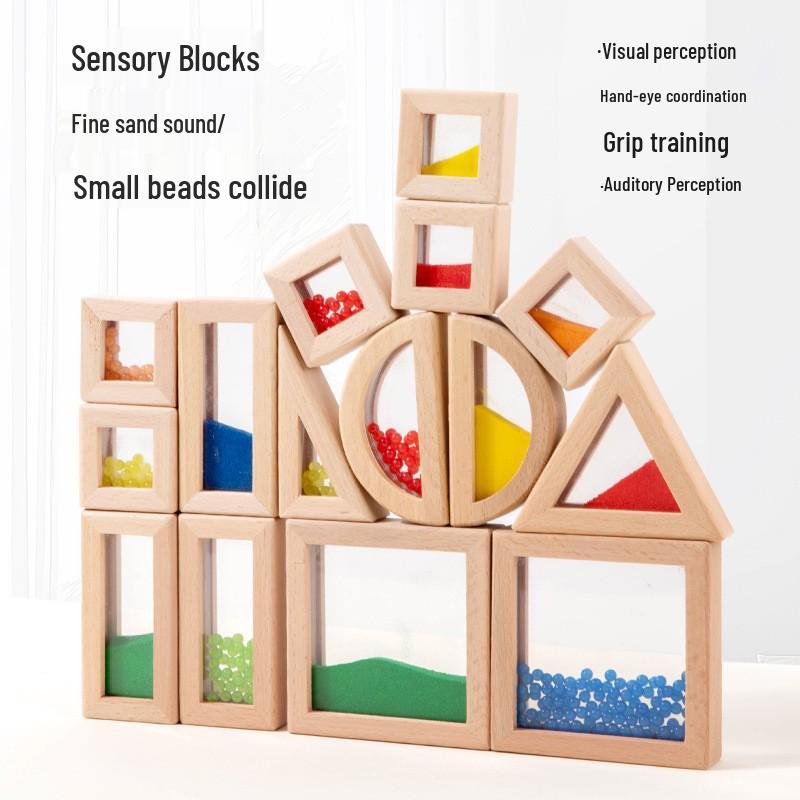 Regenbogen Acryl Bausteine - Pädagogisches & sensorisches Spielzeug für Kleinkinder, Kreative & vielseitige Stapel-Schreibtischgeschenke