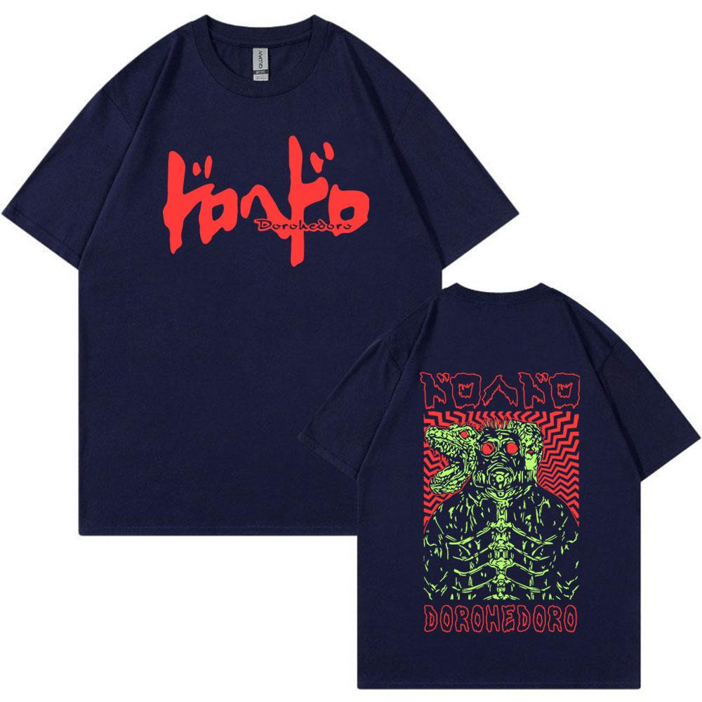 Anime Dorohedoro Kaiman T Shirt Gothic Manga Graphic Print T Shirts Men's Fashion Casual Cotton Oversized T-shirt Streetwear