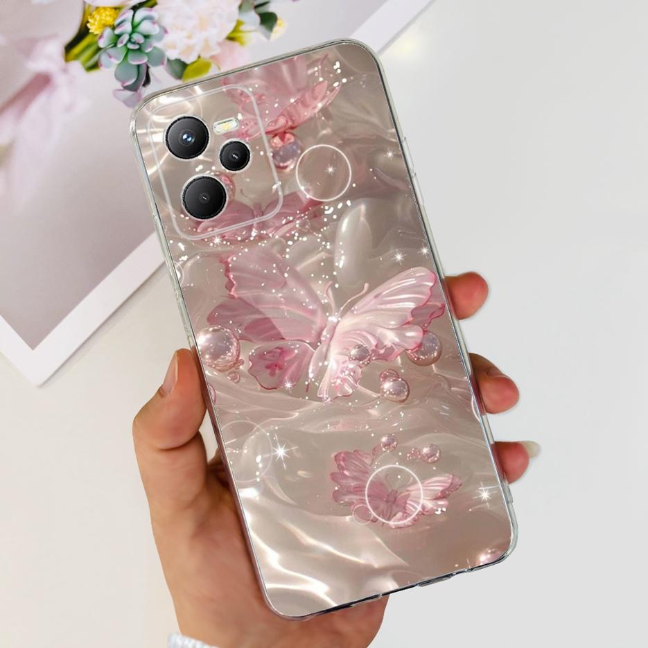 For Realme C35 Case RMX3511 Stylish Painted Cover Clear Silicone Soft Slim Phone Case For Realme C35 C 35 RealmeC35 Fundas Shell