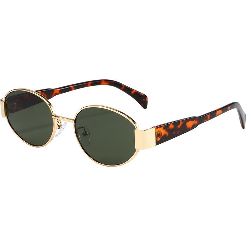 

Европейские и американские унисекс ретро овальные солнцезащитные очки - Универсальные и стильные маленькие оправы