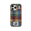 College style autumn and winter plaid applies to iPhone17Pro max mobile phone case Apple 16 new 14/15 plush case