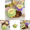 Adorable Bird Plush Coin Purse Keychain For Students Portable Organizer Gift