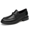 Herren Echtleder Slipper: Britischer Stil, Geprägt, Lässige Business-Mode, Größen 46-47