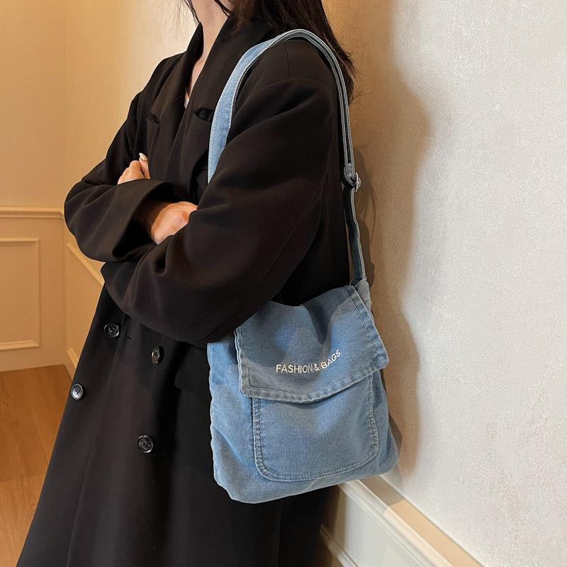 Fashion Small Denim Handbag Women Bag Designer Ladies Handbags Clutch Purses Jean Denim Tote Shoulder Crossbody Women Messenger Bag