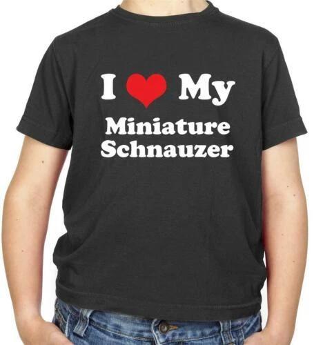 I Love My Miniature Schnauzer T-Shirt - Dog - Dog - Dogs - Animals - 100