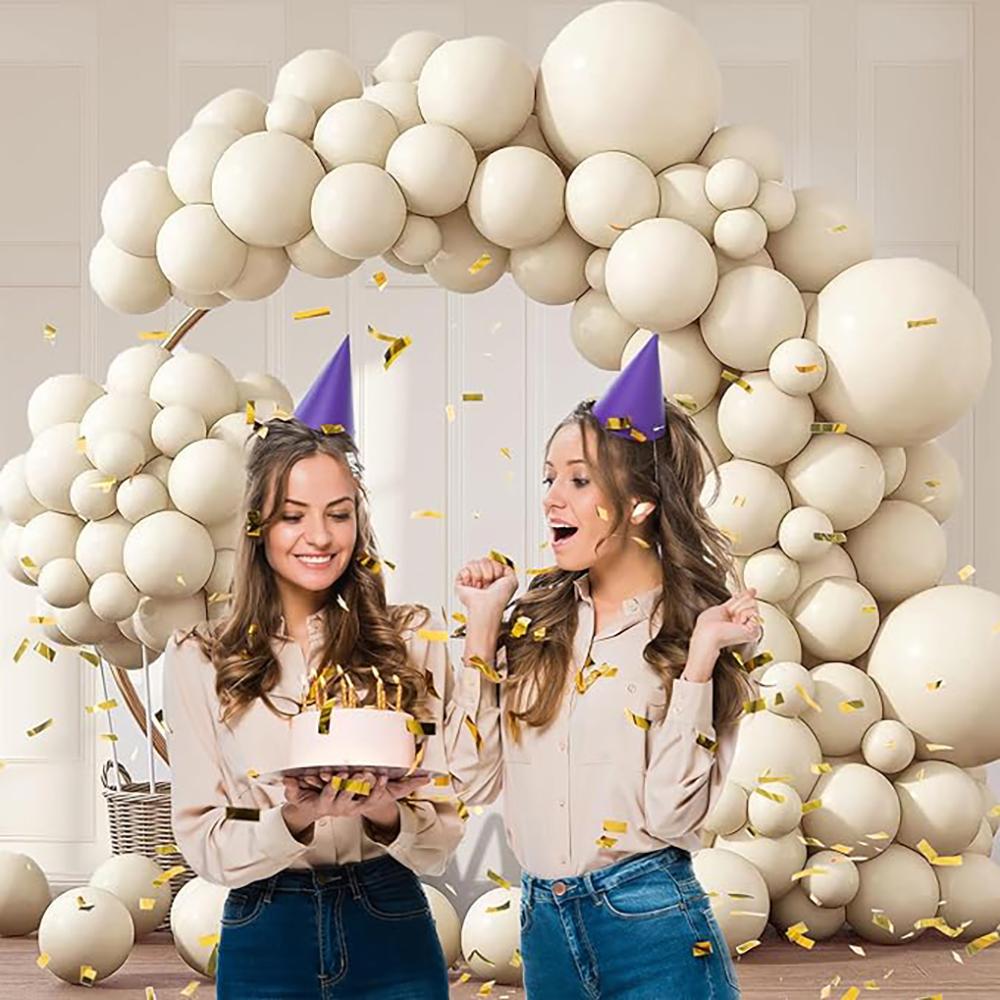 White Sand Balloon Arch Kit Kid Birthday Party Decor Balloons Home Party Baby Shower Bride Shower Wedding Anniversary Decoration
