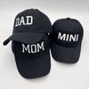 Fashion Cotton DAD MOM MINI Embroidery Caps Adjustable Vintage Parent-Unisex Baseball Hats Breathable Leisure Sport Visors Cap