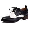 2025 Nouvelles Escarpins Vintage pour Femmes Bout Rond Lacets Talons Blocs 3.5cm Couleur Mixte Grande Taille 45 46 47 48 Chaussures Décontractées Quotidiennes