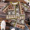 Round Neck Bohemian Style 3D Printed T-shirt for Summer Round Neck Short Sleeved Casual Women's T-shirts