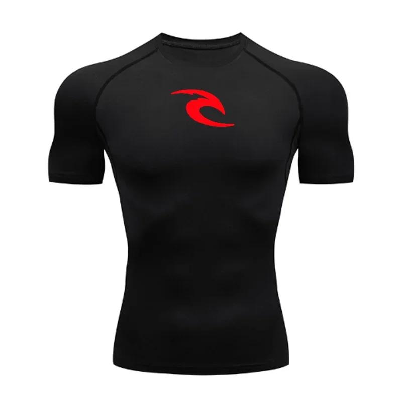 Men's Boxing Training Bottoming Long-sleeved Compression Shirt Outdoor Running Breathable Quick-drying Elastic T-shirt S-3XL