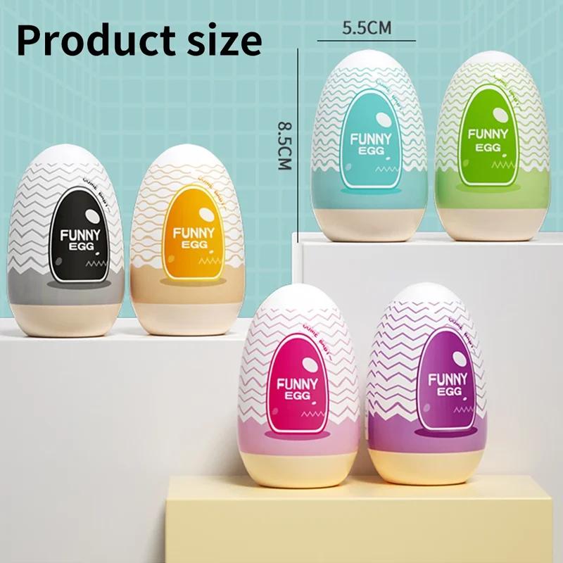 Masturbator Egg Mini Cups Portable Stimulator Penis Massager Soft Rubber Adult Sex Toys for Men Realistic Vagina Pocket Pussy