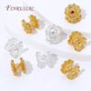 18K Gold Plated Brass Spacer Beads For Jewelry Making,Metal Separator Beads For Bracelets Accessories,Round Bead DIY Findings