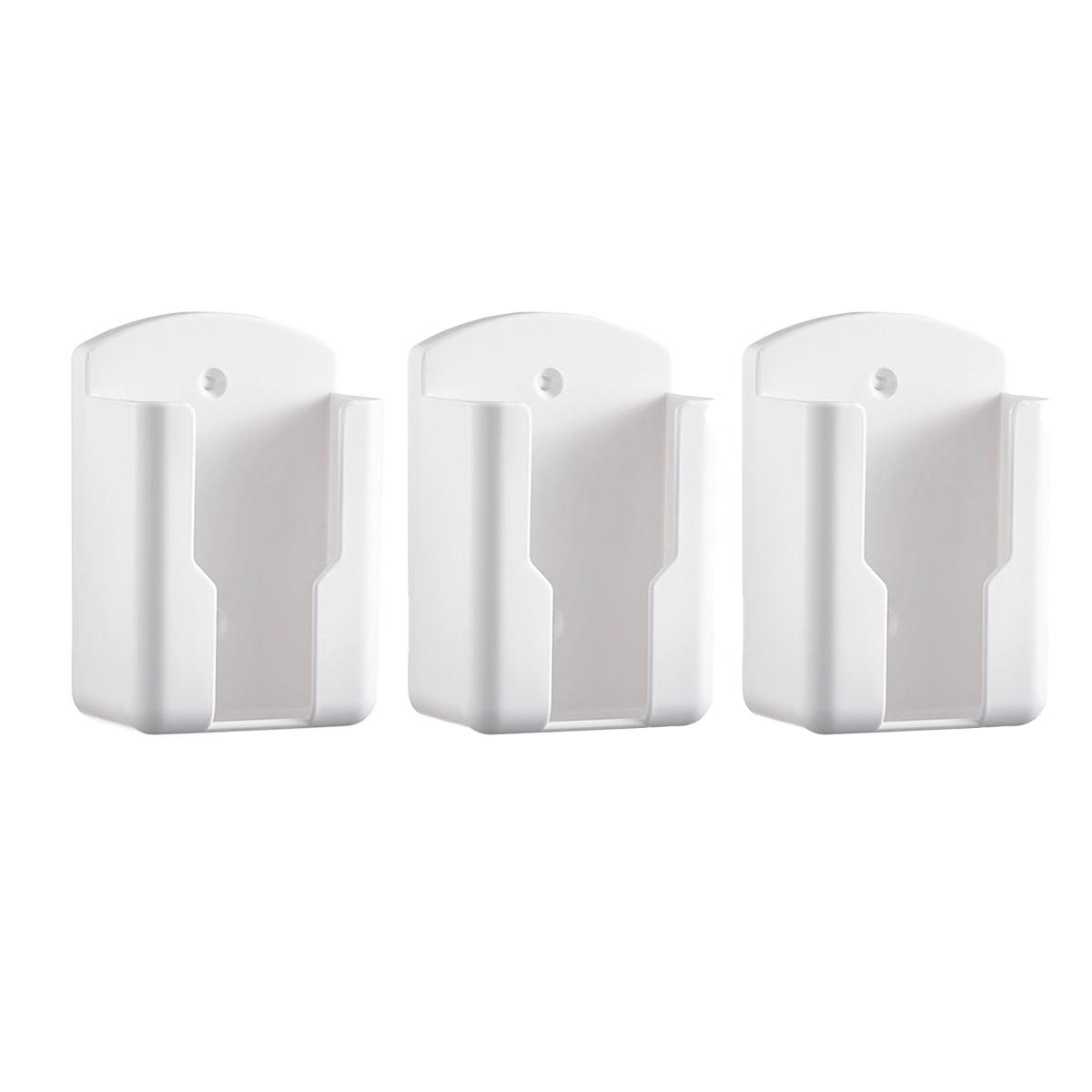 3Pcs Wall Mounted Remote Control Holder Punch Free Storage Box Adhesive Organizer Case for TV Air Conditioner Desktop 2270₽