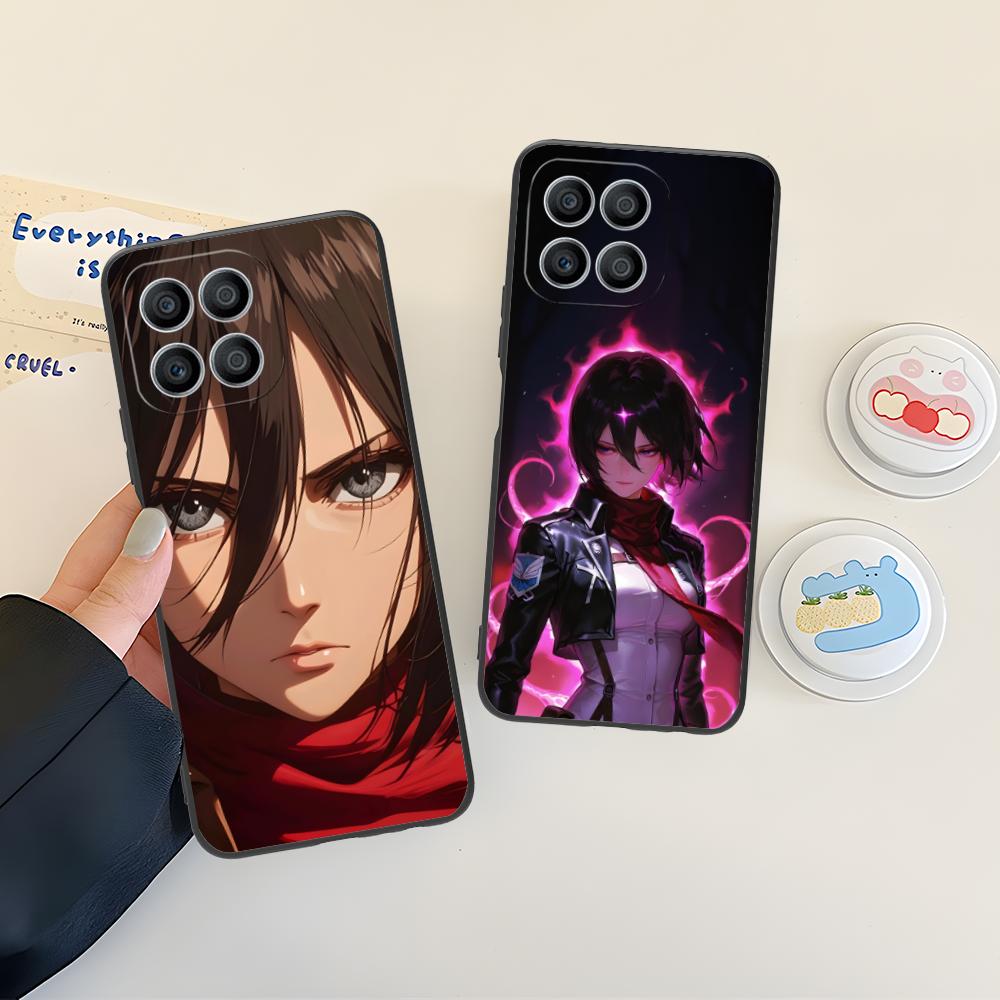 AOT Mikasa Mobile Phone Case for Honor 90 80 70 60 50 30 20 10 9 8 7 Pro S SE Lite 5G Colour Printing Protective Pretty Luxury