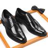 2025 New Designer Brown Brogue Shoes for Men Fashion Casual Lace Retro Dress Shoes Man Spring Autumn Pointed Wedding Shoe Man