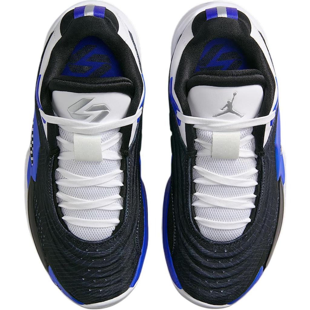 Jordan Luka 3 Comode Versatili alla Moda Semplici Antiscivolo Resistenti all'Usura Scarpe da Basket Basse Sneaker Bambino Nero Bianco Blu FQ8185-003