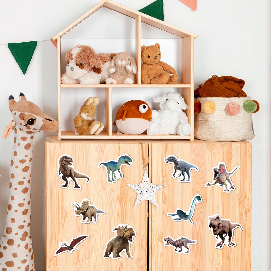 Jurassic Dinosaur Stickers 100 Ticket Skateboard Laptop Waterproof Children's Dinosaur Stickers