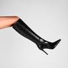 Fashion Kaky's New High Heel Pointed Long Boots Extra Large High Boot Stone Pattern 44 45 46