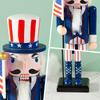Christmas Wood Nutcracker Soldier Ornament 25cm Bar Bookshelf Party Decoration