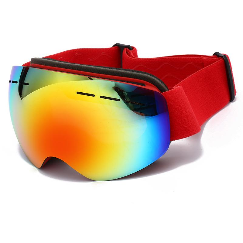 2025 new ski glasses double-layer anti-fog large spherical large vision snow goggles