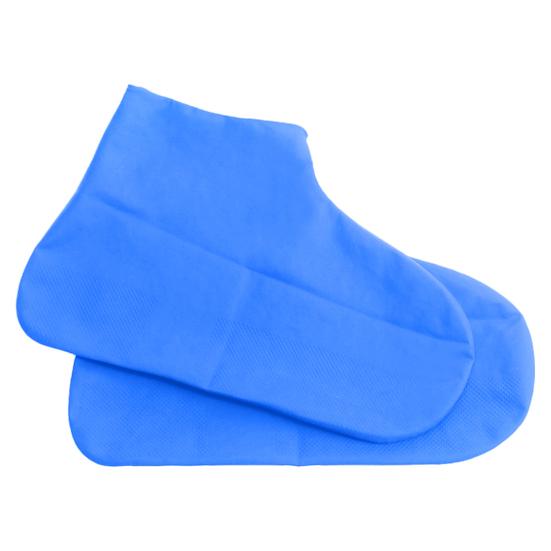 1 Pair Rain Shoe Cover Waterproof Thickened Silicone Lightweight Foldable Design Easy