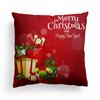Christmas Cartoon Print Pattern Cushion Cover Home Living Room Sofa Decoration Square Polyester Throw Pillow Cover 45x45cm