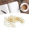 40pcs Carbon Steel Pen Clips Golden Pen Holder Clips Small Portable Pen Clips for Stationery Office