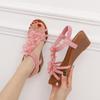Wedges Roma Shoes for Women 2025 Summer Bohemian Flower Vacation Beach Sandals Size 36 42 Sandalias De Mujer Women's Sandals