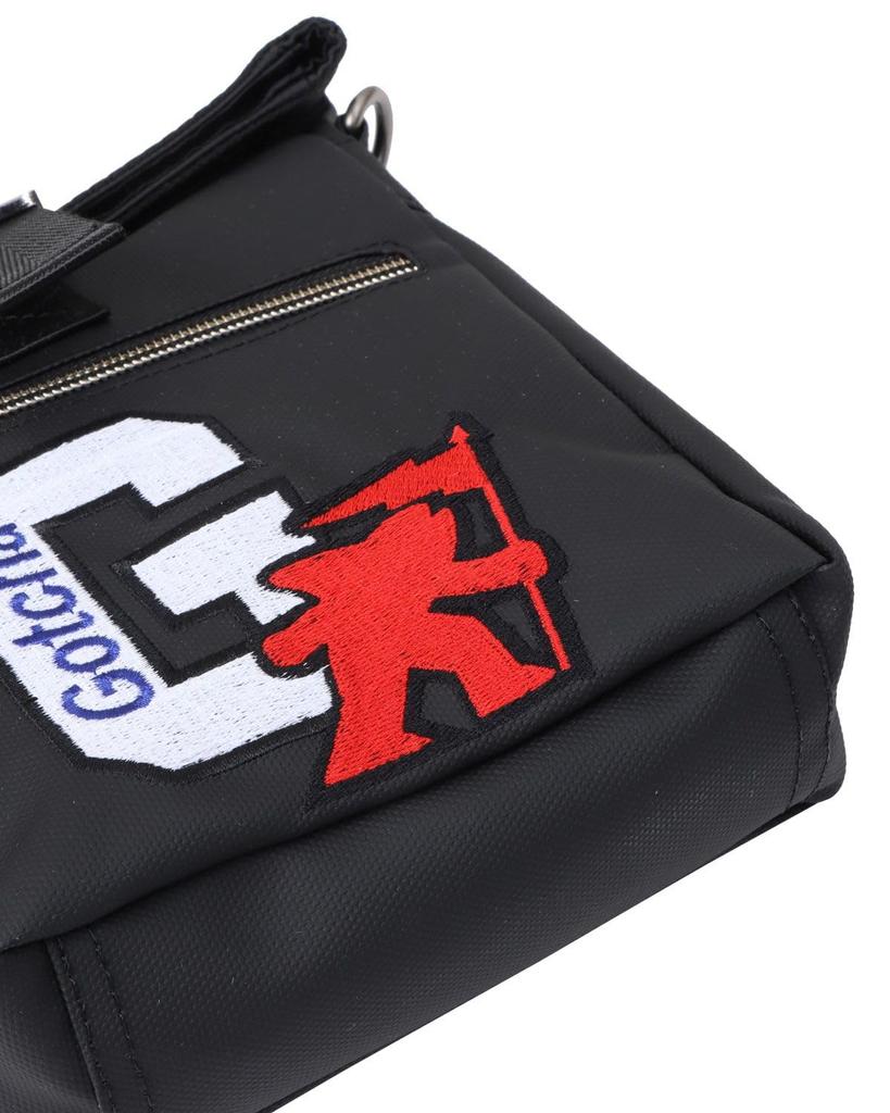 GATCHA Patch Mini Shoulder Bag for Men and F Women, Surfing, Casual, Spring/Summer, 252G8507, Black,