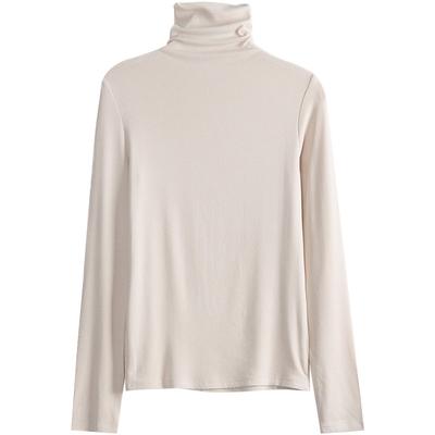 Classic and Unmatched Versatile Turtleneck Base Shirt for Women Long-sleeved T-shirt In Autumn and Winter New Slim Inner Cotton Top