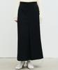 Nigaennikol Box Pleated Long Skirt_Black