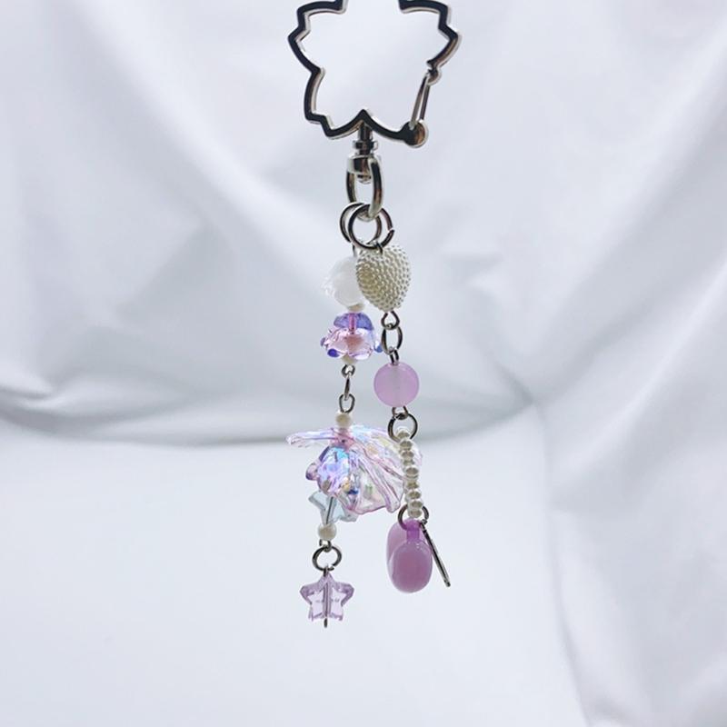 Colorful Phone Chain Handmade Phone Jewelry Trendy Bag Pendant Bag Charm Phone Lanyard Perfect Gift for Woman Girls